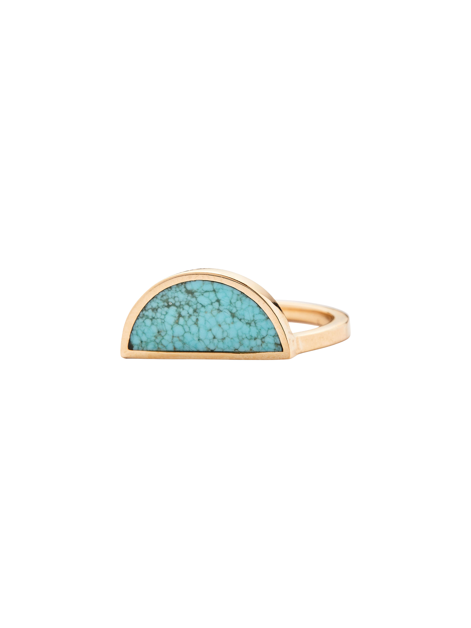 One half turquoise ring